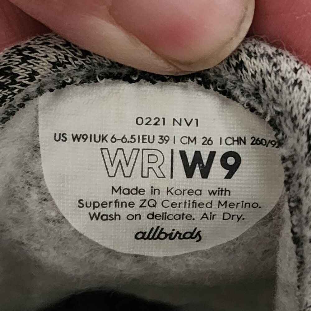 Allbirds Wool Runners Women's Shoes Size 9 Gray - Picture 9 of 9